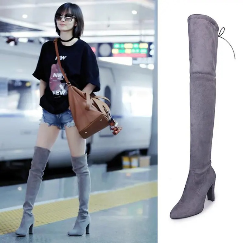 Knee High Sock Women - Nouvelles bottes hautes à talons hauts