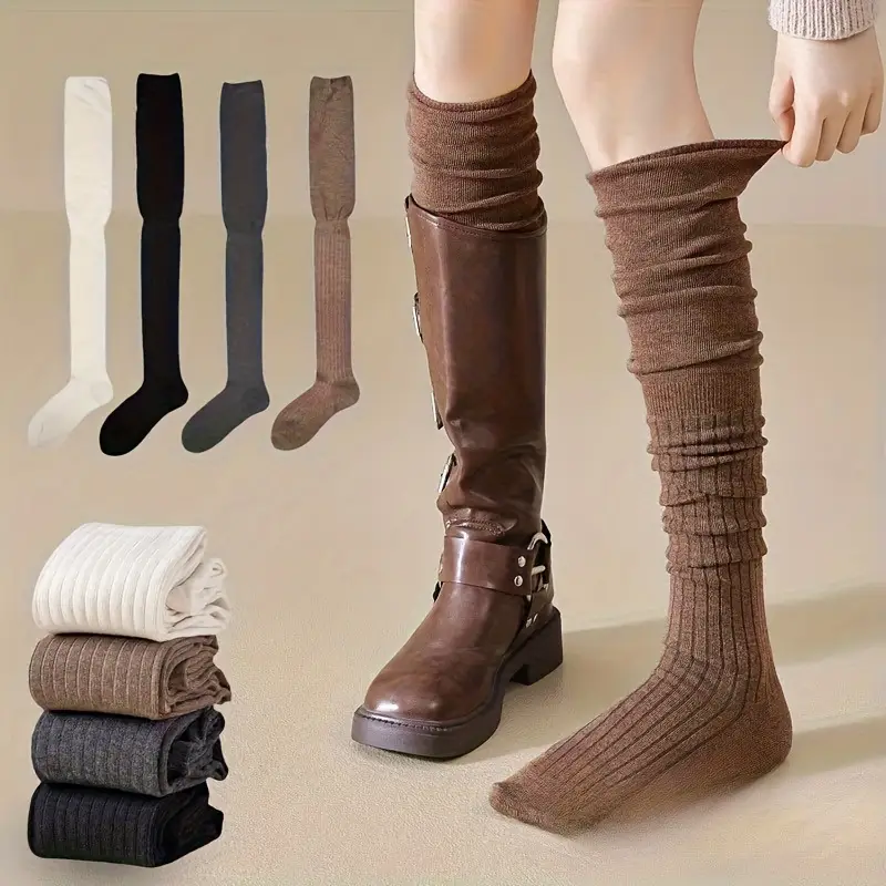 Boot Sock Slouchy - 1-10 paires de chaussettes hautes au-dessus