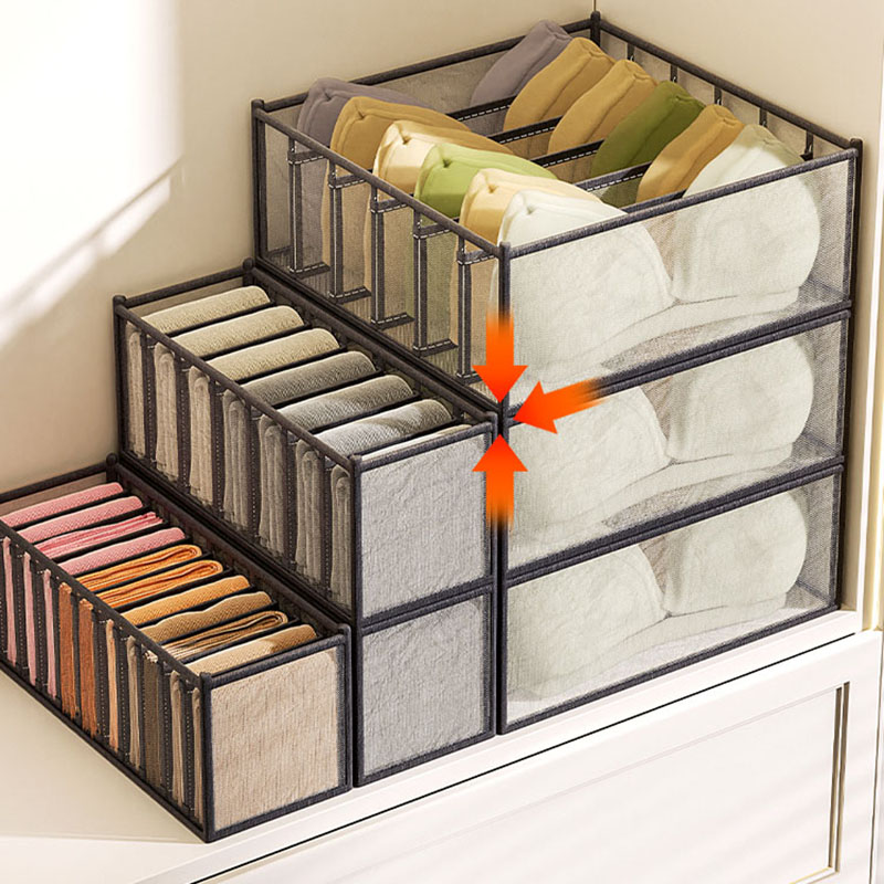Sock Organizer Tray - Boîte de rangement pour sous-vêtements, style