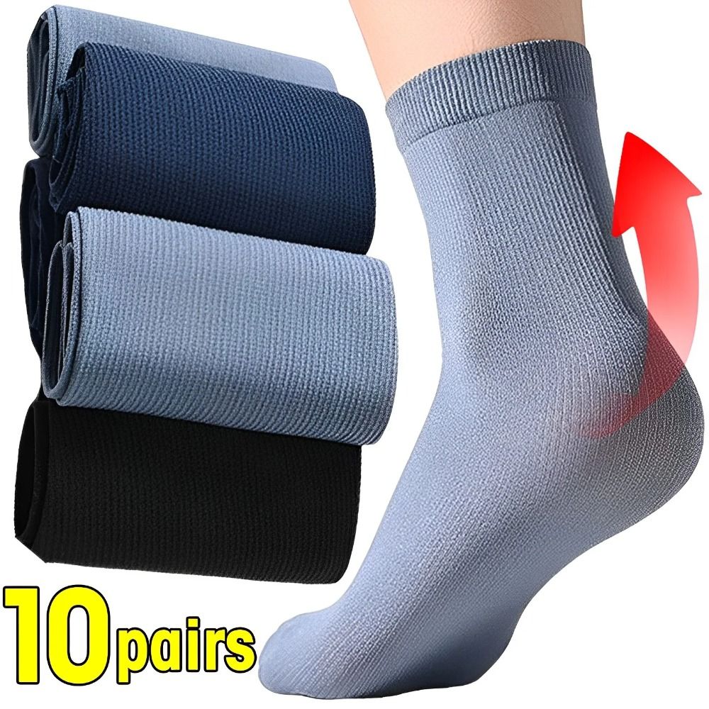 Silk Sock Bamboo - 10 paires de chaussettes pour hommes