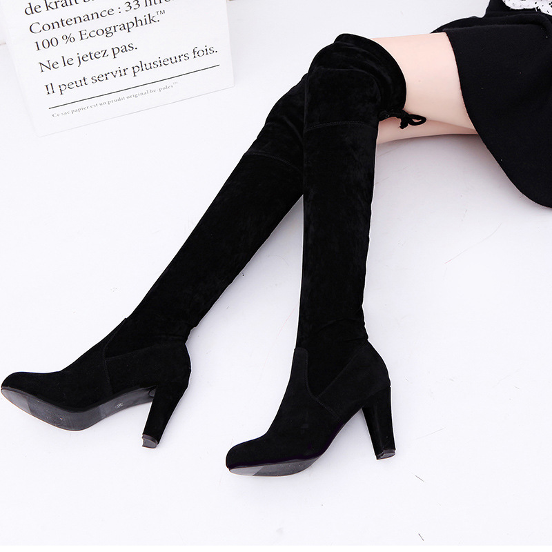 Bottes pour femmes tissu exten - Knee High Sock Women avis et prix