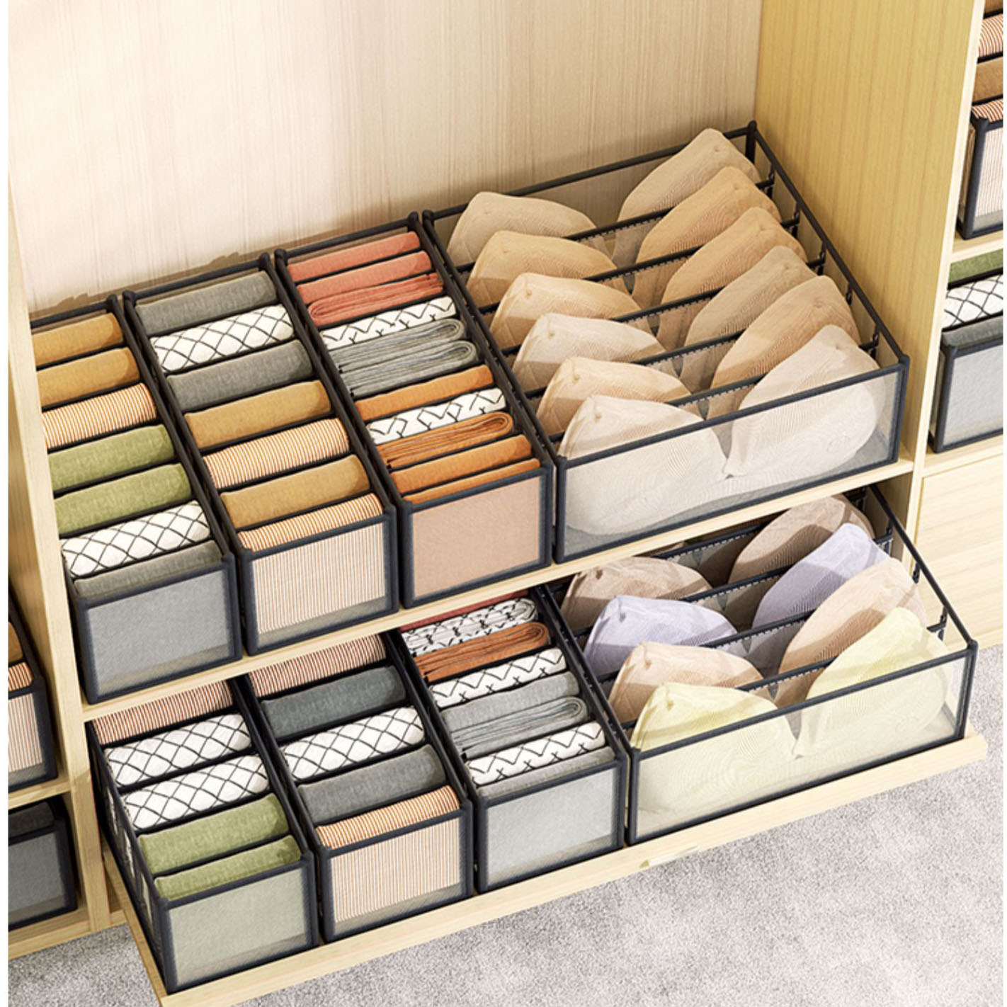Boîte de rangement pour sous-v - Sock Organizer Tray avis et prix