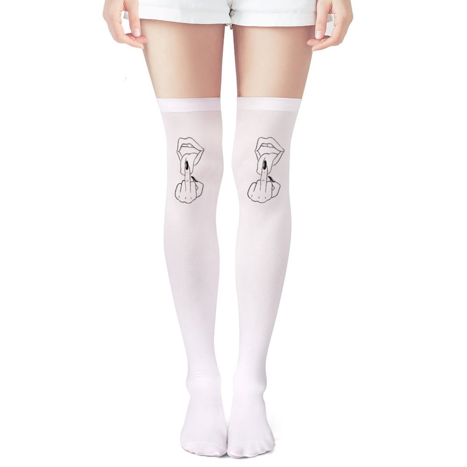Chaussettes blanches pour femm - Knee High Sock Women avis et prix